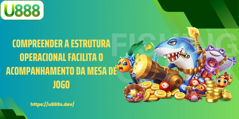 Compreender a estrutura operacional facilita o acompanhamento da mesa de jogo