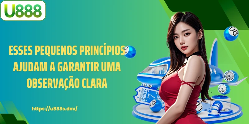 Esses pequenos princípios ajudam a garantir uma observação clara